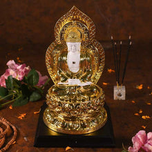 Load image into Gallery viewer, Antique Golden And White Buddha Statue