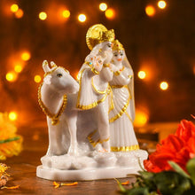 Load image into Gallery viewer, Radha Krishna With Cow Idol