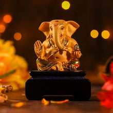 Load image into Gallery viewer, Golden Ganesha Idol