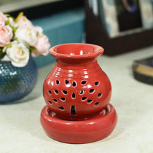 Load image into Gallery viewer, Radiant Red Ceramic Pot Aroma Diffuser