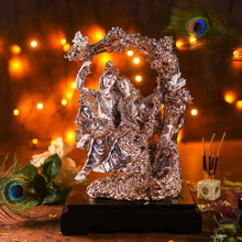 Load image into Gallery viewer, Antique Coral Peach Radha Krishna on Jhula