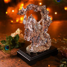 Load image into Gallery viewer, Antique Coral Peach Radha Krishna on Jhula