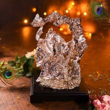 Load image into Gallery viewer, Antique Coral Peach Radha Krishna on Jhula