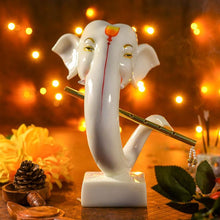 Load image into Gallery viewer, Divine Ganesha Head with Flute