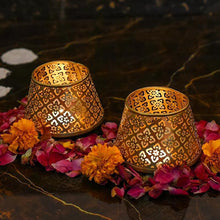 Load image into Gallery viewer, Exquisite Noor Tealight Holder (Set of 2)