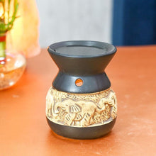 Load image into Gallery viewer, Stunning Handmade Elephant Engraved Aroma Diffuser Tealight Holder