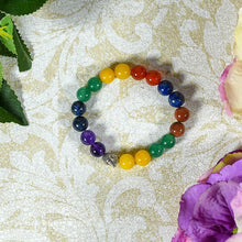 Load image into Gallery viewer, 7 Chakra Bracelet with Buddha Head