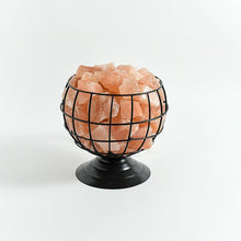Load image into Gallery viewer, Iron Basket Bowl Himalayan Salt Lamp