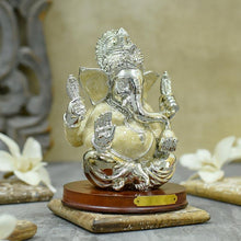 Load image into Gallery viewer, Dazzling Silverish Ganesha Idol/Murti