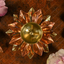 Load image into Gallery viewer, Elegant Handcrafted Metal Lotus Diya