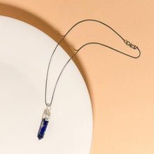 Load image into Gallery viewer, Lapis Lazuli Pencil Pendant Necklace for Wisdom