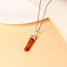 Load image into Gallery viewer, Carnelian Pencil Pendant Necklace for Ambition