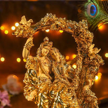 Load image into Gallery viewer, White Golden Radha Krishna Jhula