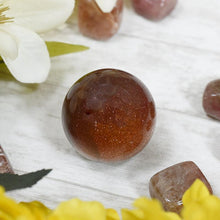 Load image into Gallery viewer, Goldstone Brown Natural Ball