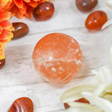 Load image into Gallery viewer, Orange Selenite Natural Ball