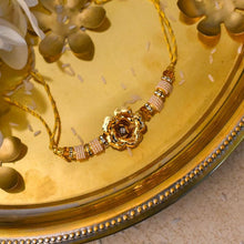 Load image into Gallery viewer, Exquisite Handcrafted 24K Gold Foil Rose Rakhi