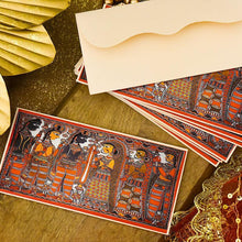 Load image into Gallery viewer, Madhubani Art Shagun Envelope Set of 5