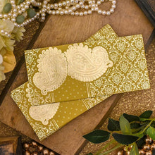 Load image into Gallery viewer, Medallion Yellow Envelope with Paisley Design(Set of 5)