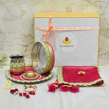 Load image into Gallery viewer, My Stylish Karwa Chauth Box (Rani & Mint)