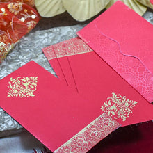 Load image into Gallery viewer, Red Shagun Envelope (Pack of 5)