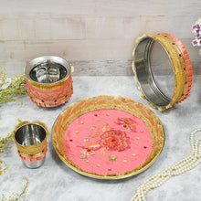 Load image into Gallery viewer, Magnificient Magnolia Flora Karwa Chauth Thali Set