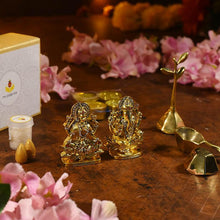 Load image into Gallery viewer, Petite Deluxe Gold Diwali Pooja Box