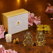 Load image into Gallery viewer, Petite Deluxe Gold Diwali Pooja Box