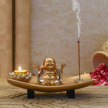 Load image into Gallery viewer, Joyful Baby Monk T-light & Incense Holder