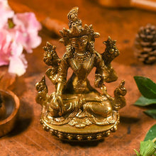 Load image into Gallery viewer, Studded Brass Tara Statue
