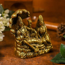 Load image into Gallery viewer, Auspicious Vishnu Lakshmi Brass Murti