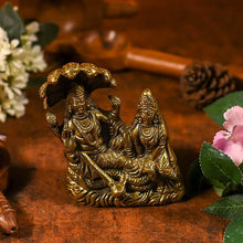 Load image into Gallery viewer, Auspicious Vishnu Lakshmi Brass Murti