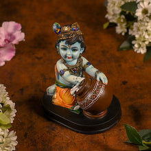 Load image into Gallery viewer, Beautiful Blue Bal Gopal With Brown Matki