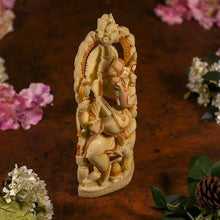 Load image into Gallery viewer, Blissful Cream Ganesha Decorative Showpiece
