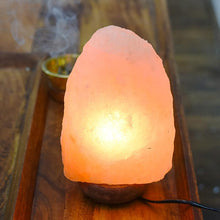 Load image into Gallery viewer, USB Himalayan Pink Salt Naturally Carved Glow Lamp