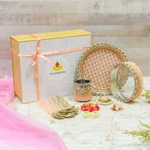 Load image into Gallery viewer, Perfect Peach Karwa Chauth Gift Box (Set of 8)