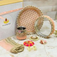 Load image into Gallery viewer, Perfect Peach Karwa Chauth Gift Box (Set of 8)