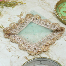 Load image into Gallery viewer, Beautiful Blue Beaded Thali Cover