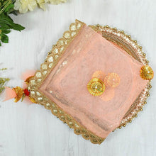 Load image into Gallery viewer, Ravishing Peach & Golden Thali Cover
