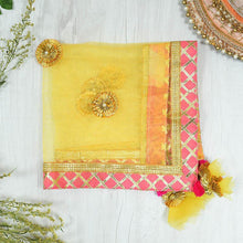 Load image into Gallery viewer, Dazzling Yellow and Pink Thali Cover