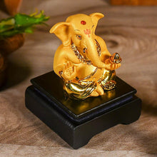 Load image into Gallery viewer, Golden Ganesha Idol