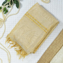 Load image into Gallery viewer, Stunning Banarasi Silk Beige Dupatt