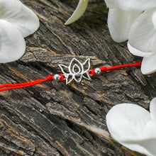 Load image into Gallery viewer, Maha Lakshmi Silver Rakhi