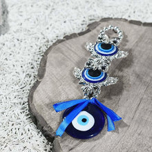 Load image into Gallery viewer, Blue Fengshui Owl (Evil Eye Car Hanging)