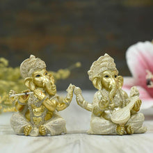 Load image into Gallery viewer, Exquisite Handmade Clay Ganesha Figurines (Set of 2)