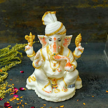 Load image into Gallery viewer, Beautiful Marble Dust Ganesh Idol/Murti