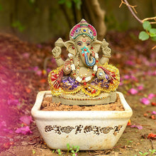 Load image into Gallery viewer, 9INCH Bejewelled Eco-Friendly Ganpati⎮Plant-A-Ganesha
