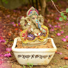 Load image into Gallery viewer, 9INCH Bejewelled Eco-Friendly Ganpati⎮Plant-A-Ganesha