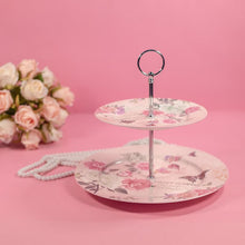 Load image into Gallery viewer, Flora 2 Tier Dessert Platter