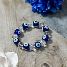 Load image into Gallery viewer, Feng Shui Turkish Evil Eye and Diamond Cut Clear Quartz