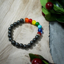 Load image into Gallery viewer, Natural Stone 7 Chakra Bracelet
